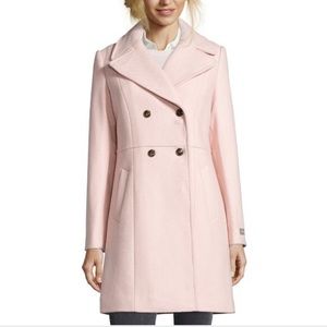Gorgeous Cole Haan wool-blend coat in canyon rose